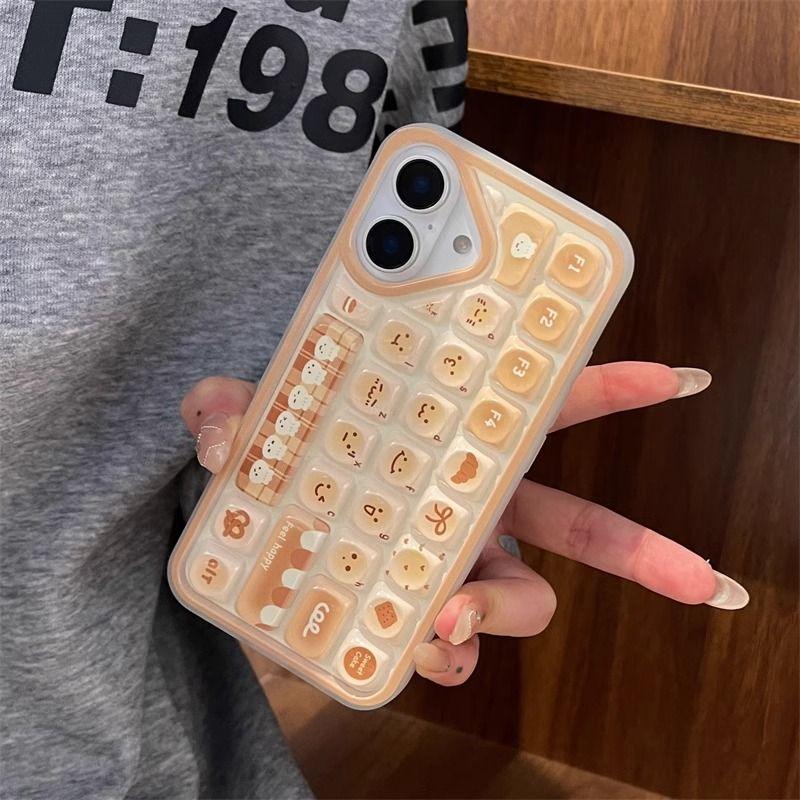 スマホケース  キーボード型スマホケース  キャラクターの柔らかい  スマホケース  iPhone に対応