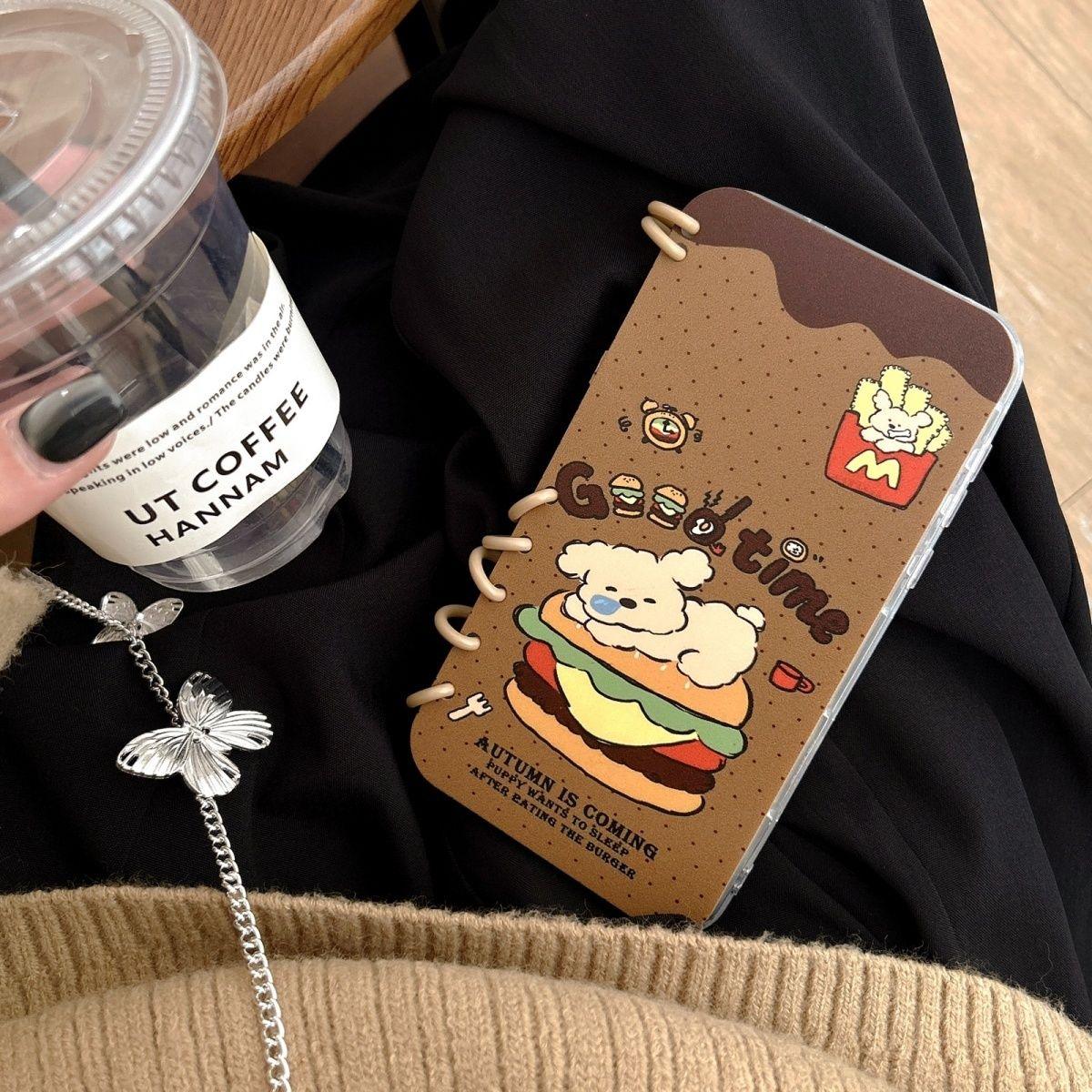 本型スマホケース 可愛いテーマ  手帳型スマホケース キャラクターの柔らかい 折りたたみ式 ノート型 スマホケース  iPhone に対応