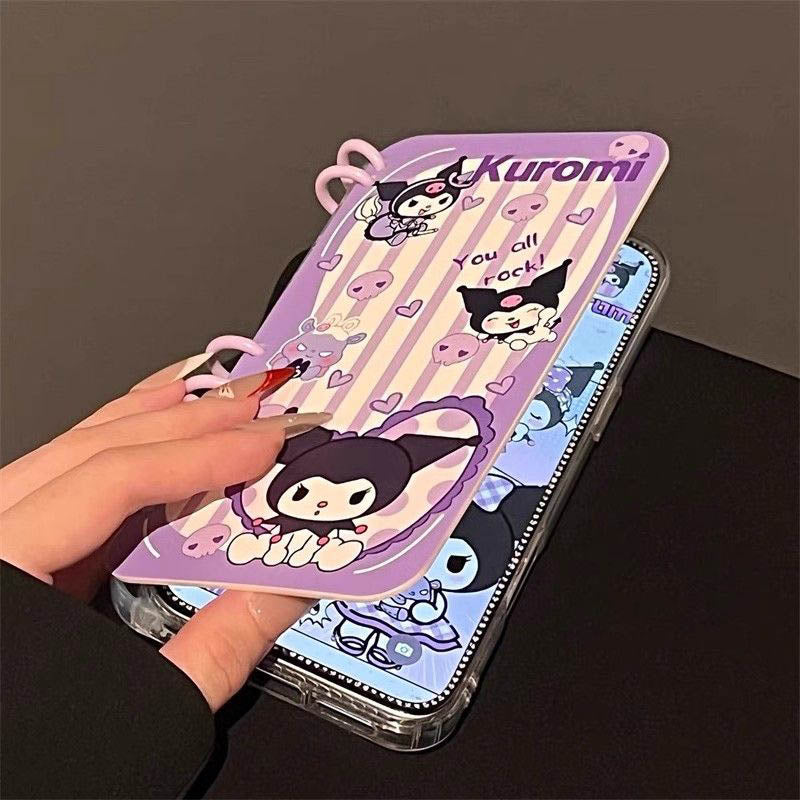 本型スマホケース クロミ 手帳型スマホケース キャラクターの柔らかい 折りたたみ式 ノート型 スマホケース iPhone に対応