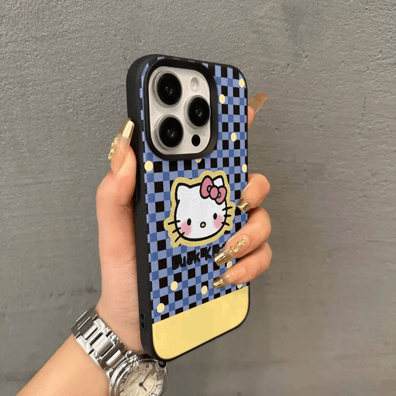 スマホケース ハローキティテーマ、全5色 耐衝撃・防振性能に優れ、高級感あふれるスマホケースで、iPhone に対応