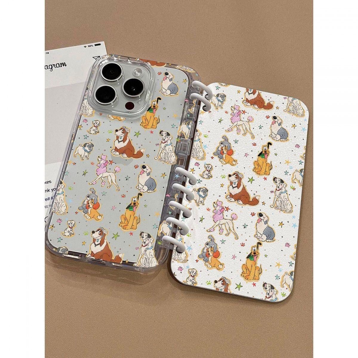 本型スマホケース   手帳型スマホケース  キャラクターの柔らかい 折りたたみ式 ノート型 スマホケース  iPhone に対応