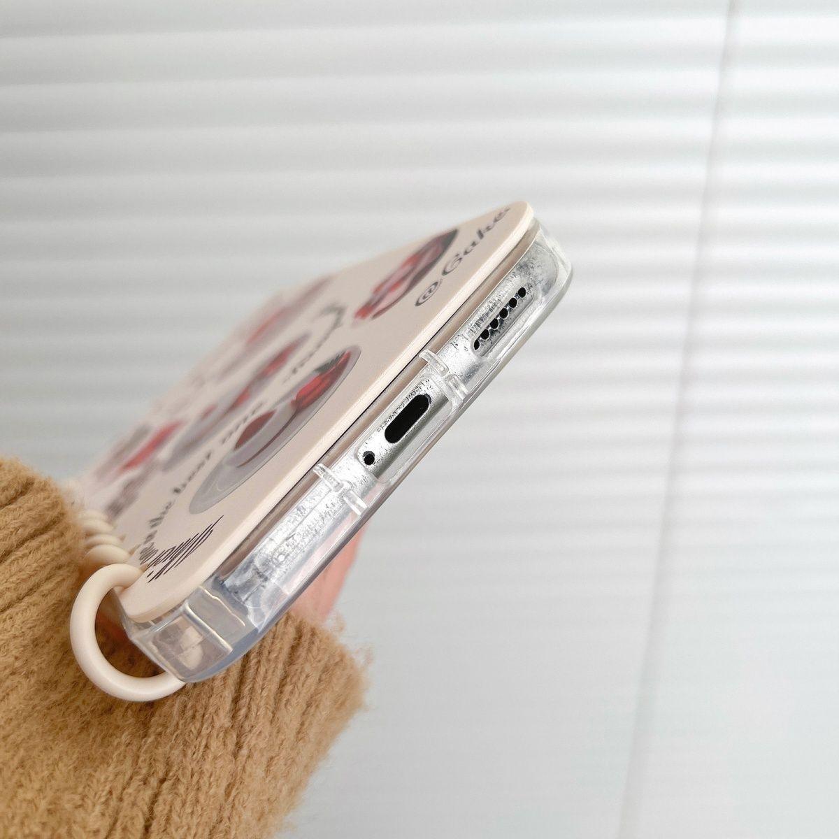 本型スマホケース ケーキテーマ 手帳型スマホケース キャラクターの柔らかい 折りたたみ式 ノート型 スマホケース  iPhone に対応