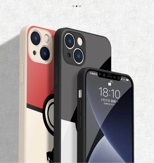 スマホケース  人気ポケモン「ピカチュウ」と「ゲンガー」がケースに躍動!  耐衝撃・防振性能に優れ、高級感あふれるスマホケースで、iPhone に対応