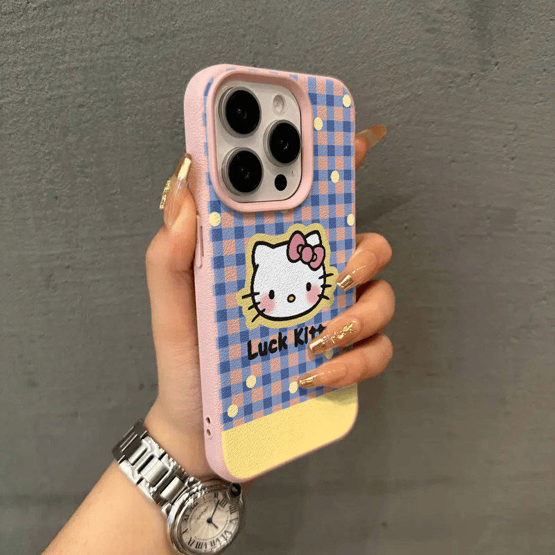 スマホケース ハローキティテーマ、全5色 耐衝撃・防振性能に優れ、高級感あふれるスマホケースで、iPhone に対応