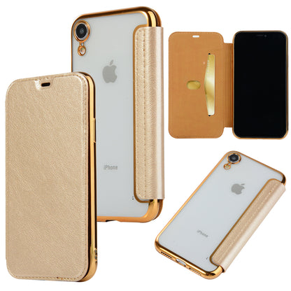 手帳型スマホケース 超薄型の TPU 素材  機能性と美しさを両立したこのスマホケース！  耐衝撃・防振性能に優れ、高級感あふれるスマホケースで、iPhone に対応