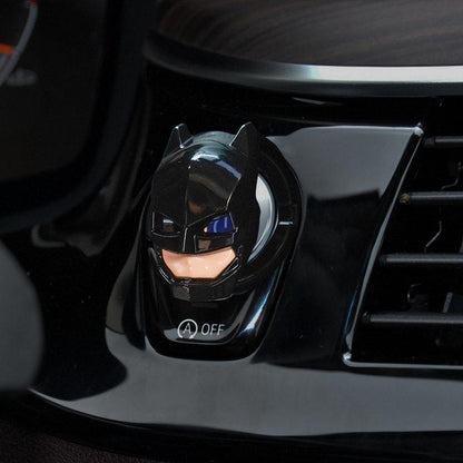 カー用品　車飾り物　アイアンマン バットマン エンジンプッシュボタン カバー スタートストップボタンスイッチ装飾カバー