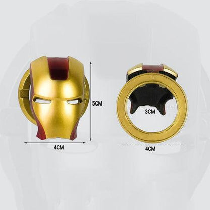 カー用品　車飾り物　アイアンマン バットマン エンジンプッシュボタン カバー スタートストップボタンスイッチ装飾カバー