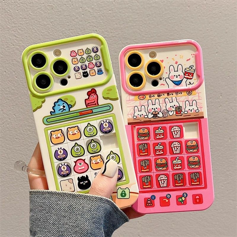 スマホケース  かわいいパズルをモチーフ  耐衝撃・防振性能に優れ、高級感あふれるスマホケースで、iPhone に対応