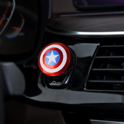 カー用品　車飾り物　アイアンマン バットマン エンジンプッシュボタン カバー スタートストップボタンスイッチ装飾カバー