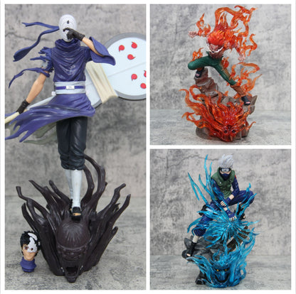 "NARUTO" series figures Ten Years and a Hundred Ninjas Kakashi, Might Guy, Yagai, Uchiha Itachi anime figure models