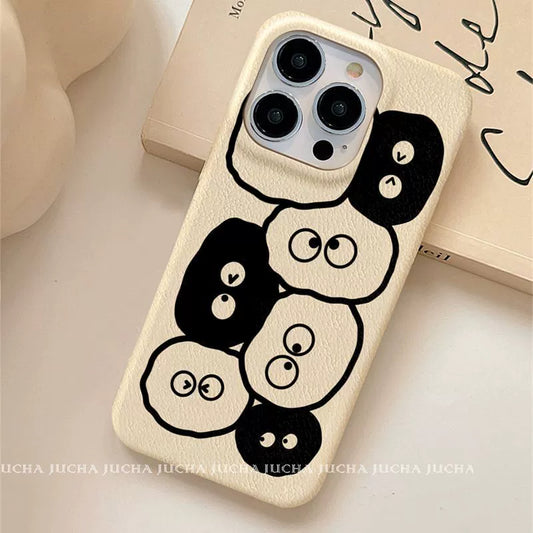 A luxurious smartphone case with a stacked coal ball design, excellent shock and vibration resistance, compatible with iPhone