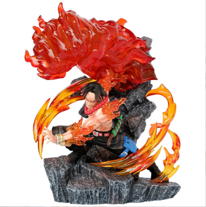 One Piece Series Figure Fire Fist Ace Model Figurine