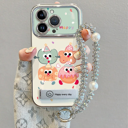 Cookie Party Luxurious Bracelet and Stand Smartphone Case for iPhone