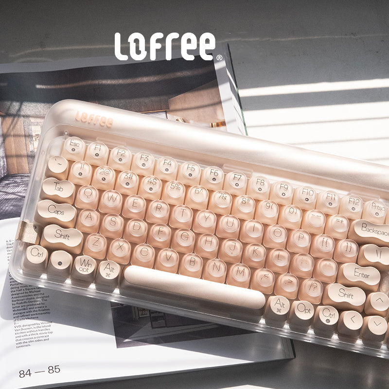 Lofree メカニカルキーボード ブルートゥース、無線、有線の三モード対応で、ホットスワップ機能付き ゲーミングとオフィスで汎用 - BicMart