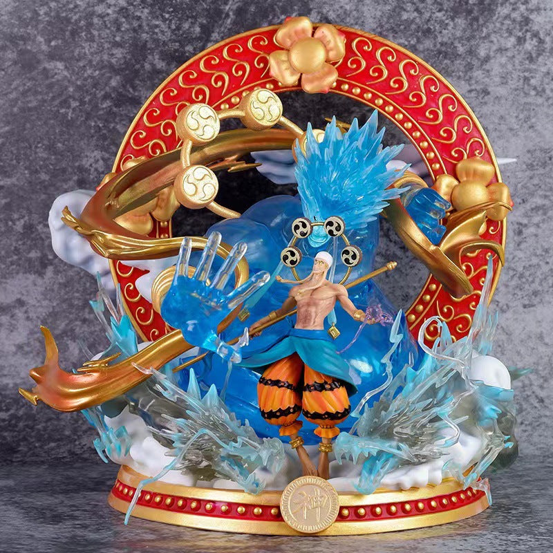 One Piece Series Black Pearl Thunder God Enel Sky Island Figure Scale Model (Limited Edition)