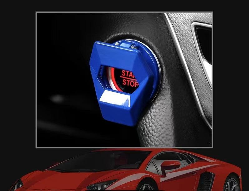 カー用品　車飾り物　アイアンマン バットマン エンジンプッシュボタン カバー スタートストップボタンスイッチ装飾カバー