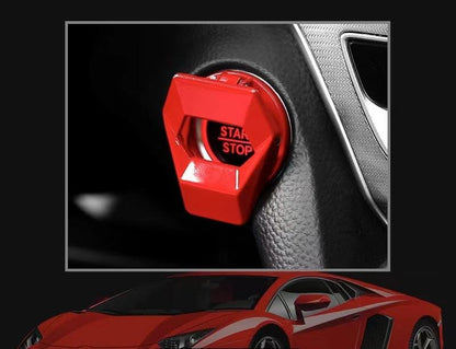カー用品　車飾り物　アイアンマン バットマン エンジンプッシュボタン カバー スタートストップボタンスイッチ装飾カバー