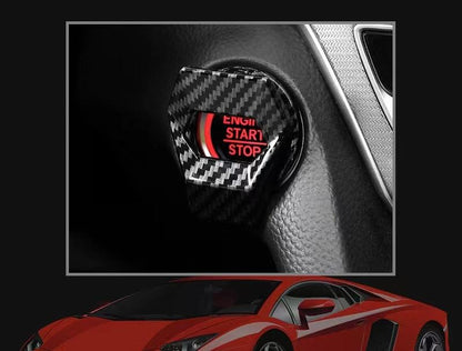 カー用品　車飾り物　アイアンマン バットマン エンジンプッシュボタン カバー スタートストップボタンスイッチ装飾カバー