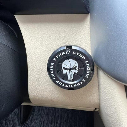 カー用品　車飾り物　車の改造ワンタッチスタートボタン点火スイッチ回転保護カバーオートバイスタートリング装飾