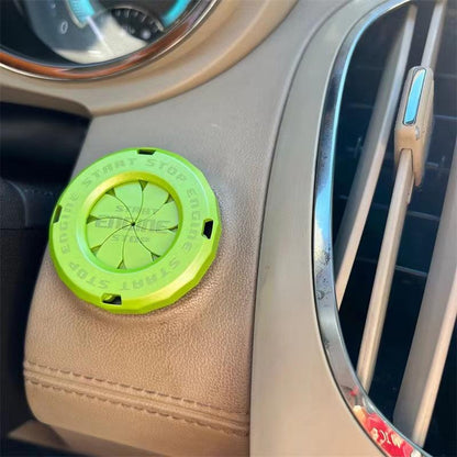 カー用品　車飾り物　車の改造ワンタッチスタートボタン点火スイッチ回転保護カバーオートバイスタートリング装飾