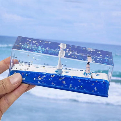 カー用品  車飾り物 流体ドリフトボトル｜誕生日プレゼント・デスクトップ装飾・タイタニック号・船・デスクトップアイテム