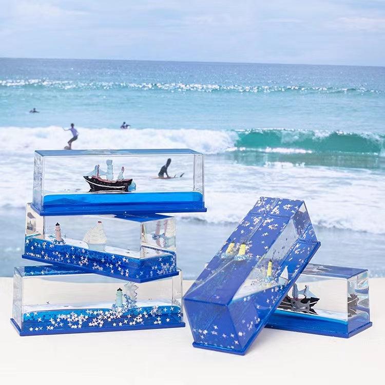 カー用品  車飾り物 流体ドリフトボトル｜誕生日プレゼント・デスクトップ装飾・タイタニック号・船・デスクトップアイテム