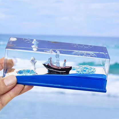 カー用品  車飾り物 流体ドリフトボトル｜誕生日プレゼント・デスクトップ装飾・タイタニック号・船・デスクトップアイテム