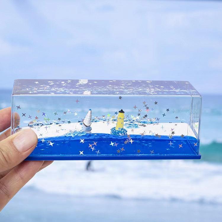 カー用品  車飾り物 流体ドリフトボトル｜誕生日プレゼント・デスクトップ装飾・タイタニック号・船・デスクトップアイテム