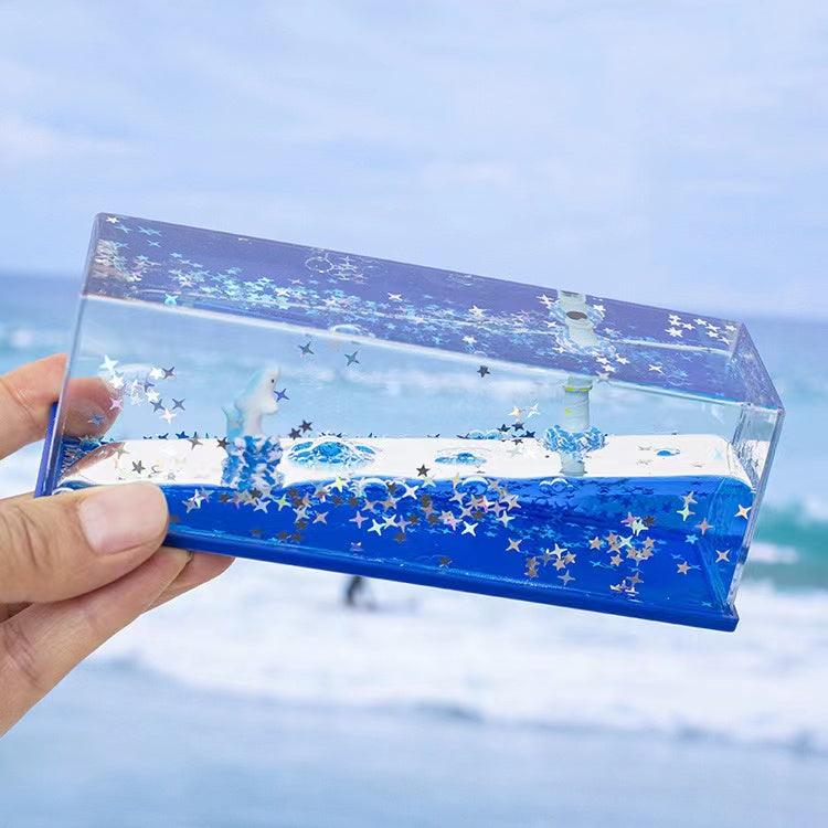 カー用品  車飾り物 流体ドリフトボトル｜誕生日プレゼント・デスクトップ装飾・タイタニック号・船・デスクトップアイテム
