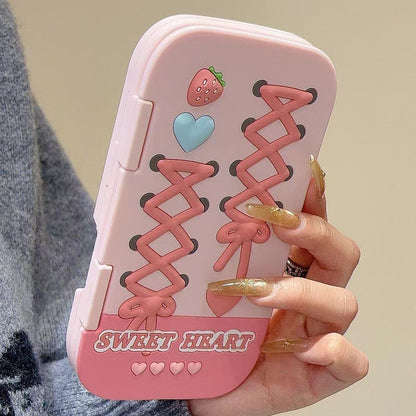 本型スマホケース 可愛いテーマ 手帳型スマホケース キャラクターの柔らかい 折りたたみ式 ノート型 スマホケース  iPhone に対応
