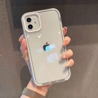 スマホケース 背面が透明  耐衝撃・防振性能に優れ、高級感あふれるスマホケースで、iPhone に対応