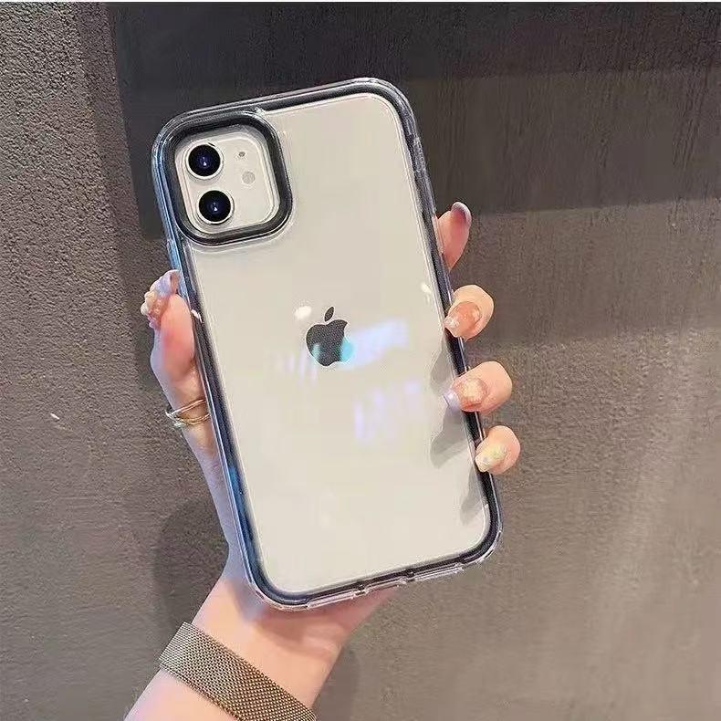 スマホケース 背面が透明  耐衝撃・防振性能に優れ、高級感あふれるスマホケースで、iPhone に対応