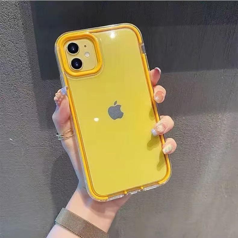 スマホケース 背面が透明  耐衝撃・防振性能に優れ、高級感あふれるスマホケースで、iPhone に対応