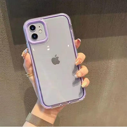 スマホケース 背面が透明  耐衝撃・防振性能に優れ、高級感あふれるスマホケースで、iPhone に対応