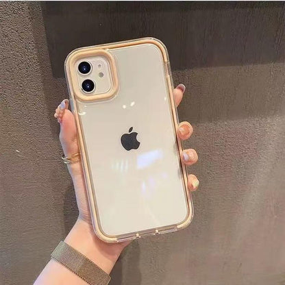 スマホケース 背面が透明  耐衝撃・防振性能に優れ、高級感あふれるスマホケースで、iPhone に対応