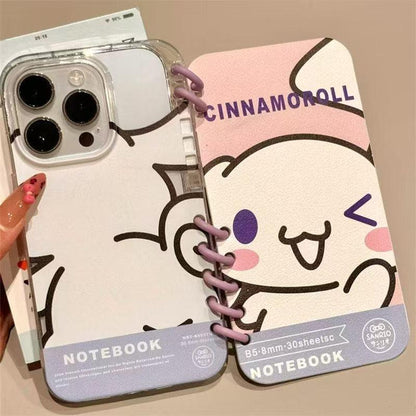 本型スマホケース ハローキティテーマ 手帳型スマホケース  キャラクターの柔らかい 折りたたみ式 ノート型 スマホケース  iPhone に対応