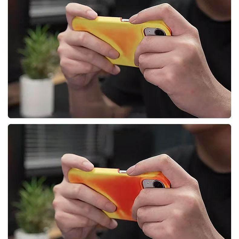 スマホケース  感温変色スマホケース  耐衝撃・防振性能に優れ、高級感あふれるスマホケースで、iPhone に対応