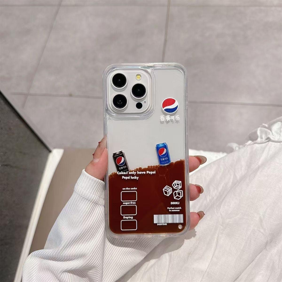 スマホケース 砂流れコーラシリーズ  耐衝撃・防振性能に優れ、高級感あふれるスマホケースで、iPhone に対応