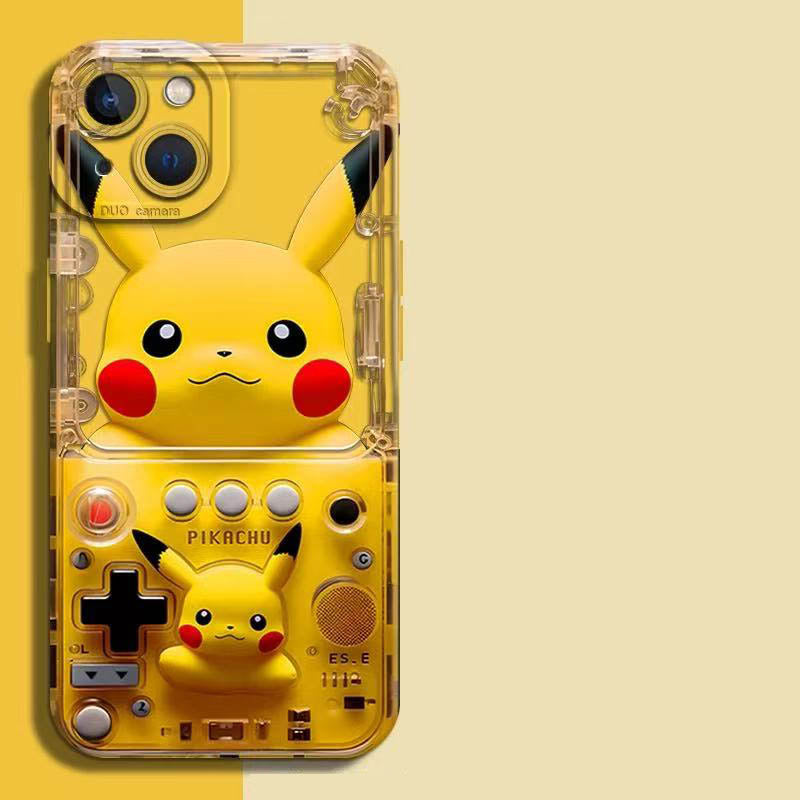 スマホケース  ポケモンゲーム機のデザイン　全10種類　  耐衝撃・防振性能に優れ、高級感あふれるスマホケースで、iPhone に対応