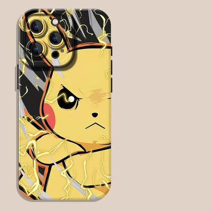 スマホケース  目を引くスタイリッシュなポケモンテーマ  耐衝撃・防振性能に優れ、高級感あふれるスマホケースで、iPhone に対応