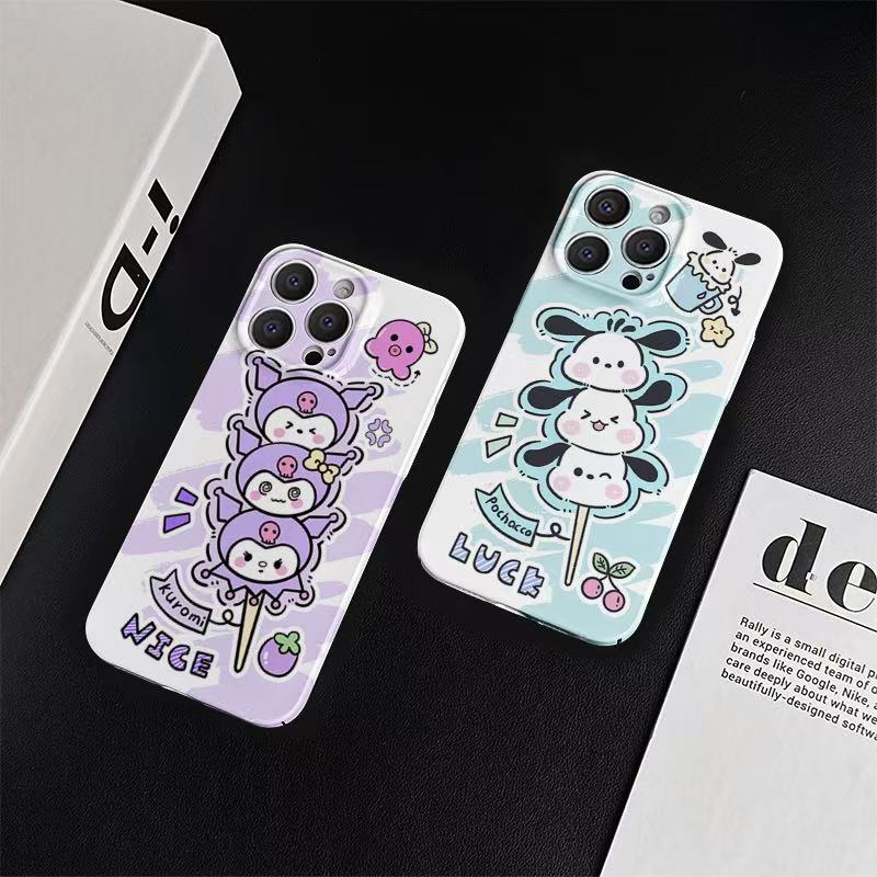 スマホケース ハローキティのつなぎテーマ  耐衝撃・防振性能に優れ、高級感あふれるスマホケースで、iPhone に対応