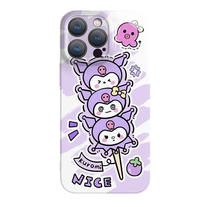 スマホケース ハローキティのつなぎテーマ  耐衝撃・防振性能に優れ、高級感あふれるスマホケースで、iPhone に対応