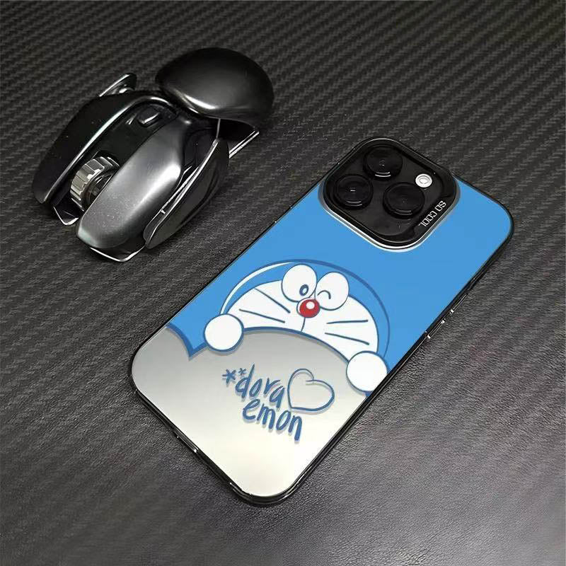 スマホケース  可愛らしいドラえもんテーマ、  耐衝撃・防振性能に優れ、高級感あふれるスマホケースで、iPhone に対応