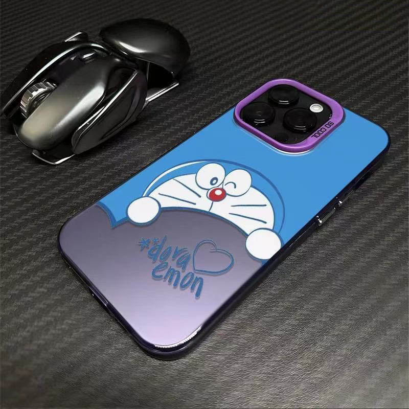 スマホケース  可愛らしいドラえもんテーマ、  耐衝撃・防振性能に優れ、高級感あふれるスマホケースで、iPhone に対応