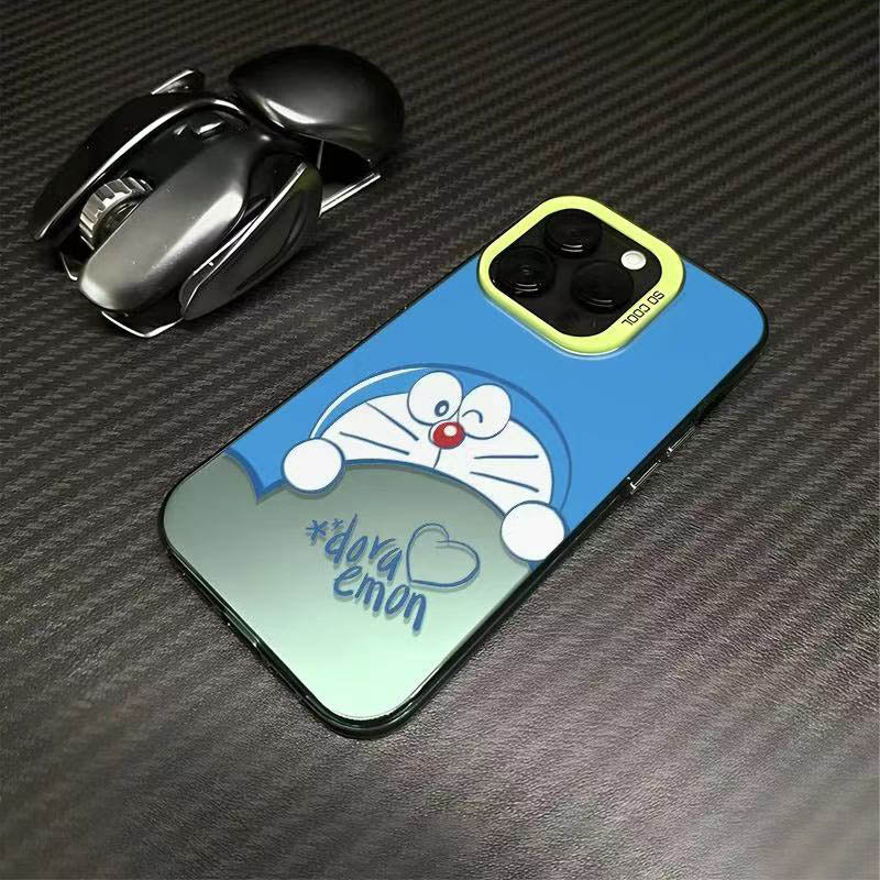 スマホケース  可愛らしいドラえもんテーマ、  耐衝撃・防振性能に優れ、高級感あふれるスマホケースで、iPhone に対応