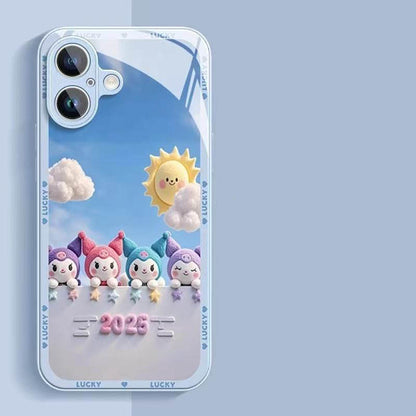スマホケース  ハローキティ やクロミのファンテーマ、2025限定版 全10種類 耐衝撃・防振性能に優れ、高級感あふれるスマホケースで、iPhone に対応