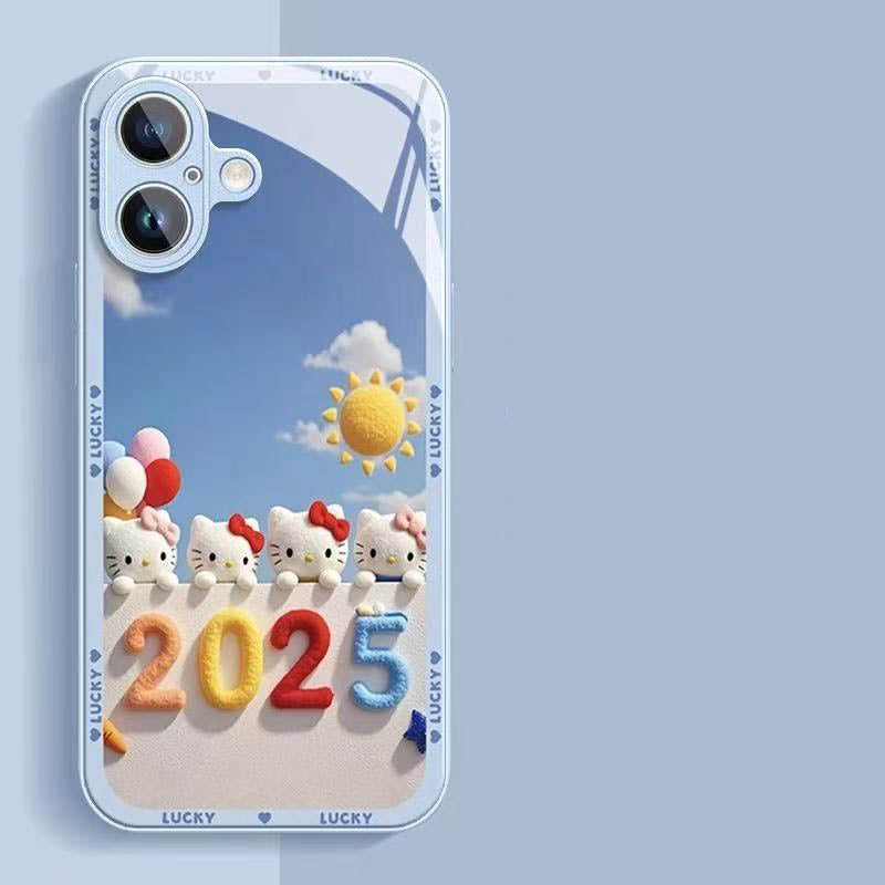 スマホケース  ハローキティ やクロミのファンテーマ、2025限定版 全10種類 耐衝撃・防振性能に優れ、高級感あふれるスマホケースで、iPhone に対応