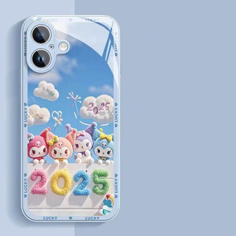 スマホケース  ハローキティ やクロミのファンテーマ、2025限定版 全10種類 耐衝撃・防振性能に優れ、高級感あふれるスマホケースで、iPhone に対応