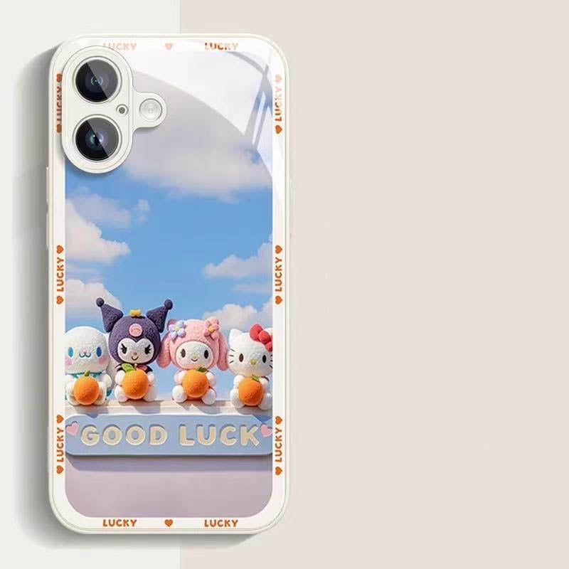 スマホケース  ハローキティ やクロミのファンテーマ、2025限定版 全10種類 耐衝撃・防振性能に優れ、高級感あふれるスマホケースで、iPhone に対応