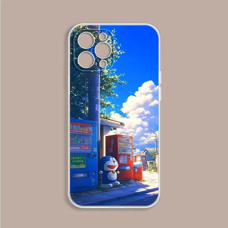スマホケース  ドラえもんの魅力を高級感溢れるデザイン、  耐衝撃・防振性能に優れ、高級感あふれるスマホケースで、iPhone に対応